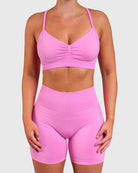 Pink Elevate Sports - bra - Peach Tights - Sports - Bra