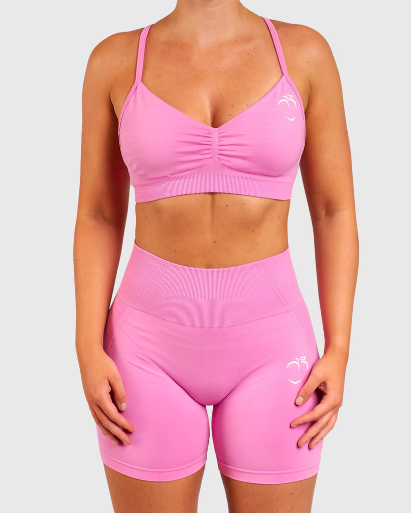 Pink Elevate Sports - bra - Peach Tights - Singlet