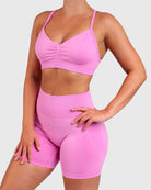 Pink Elevate Sports - bra - Peach Tights - Sports - Bra