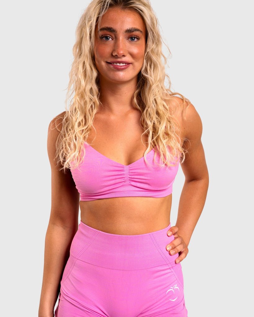 Pink Elevate Sports - bra - Peach Tights - Sports - Bra