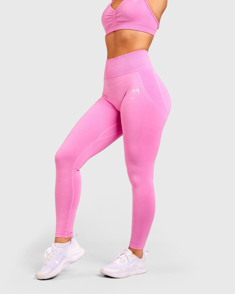 Pink Elevate Tights - Peach Tights - Shorts