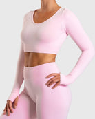Pink Ignite Long Sleeve - Peach Tights - Long sleeve