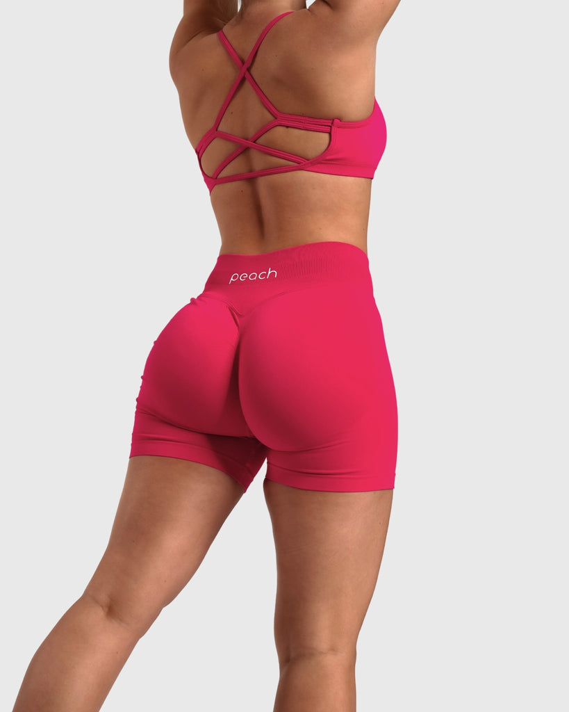 Pink Impact Shorts - Peach Tights - Shorts