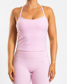 Pink Noiré Singlet - Peach Tights - Sports - Bra