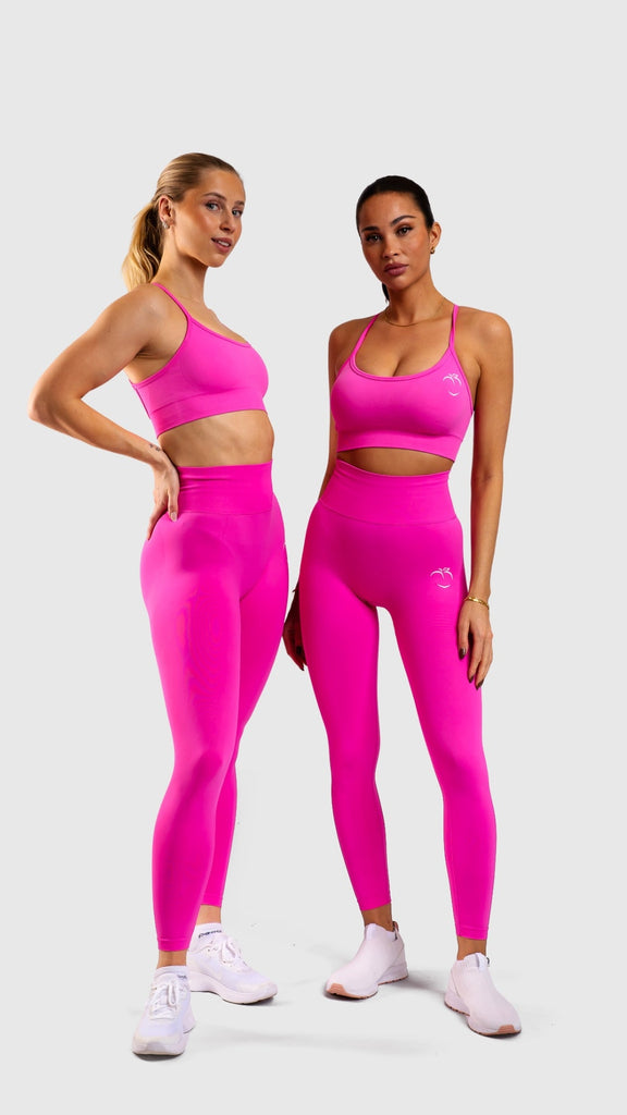 Pink Performa Sports-bra - Peach Tights - Sports-Bra