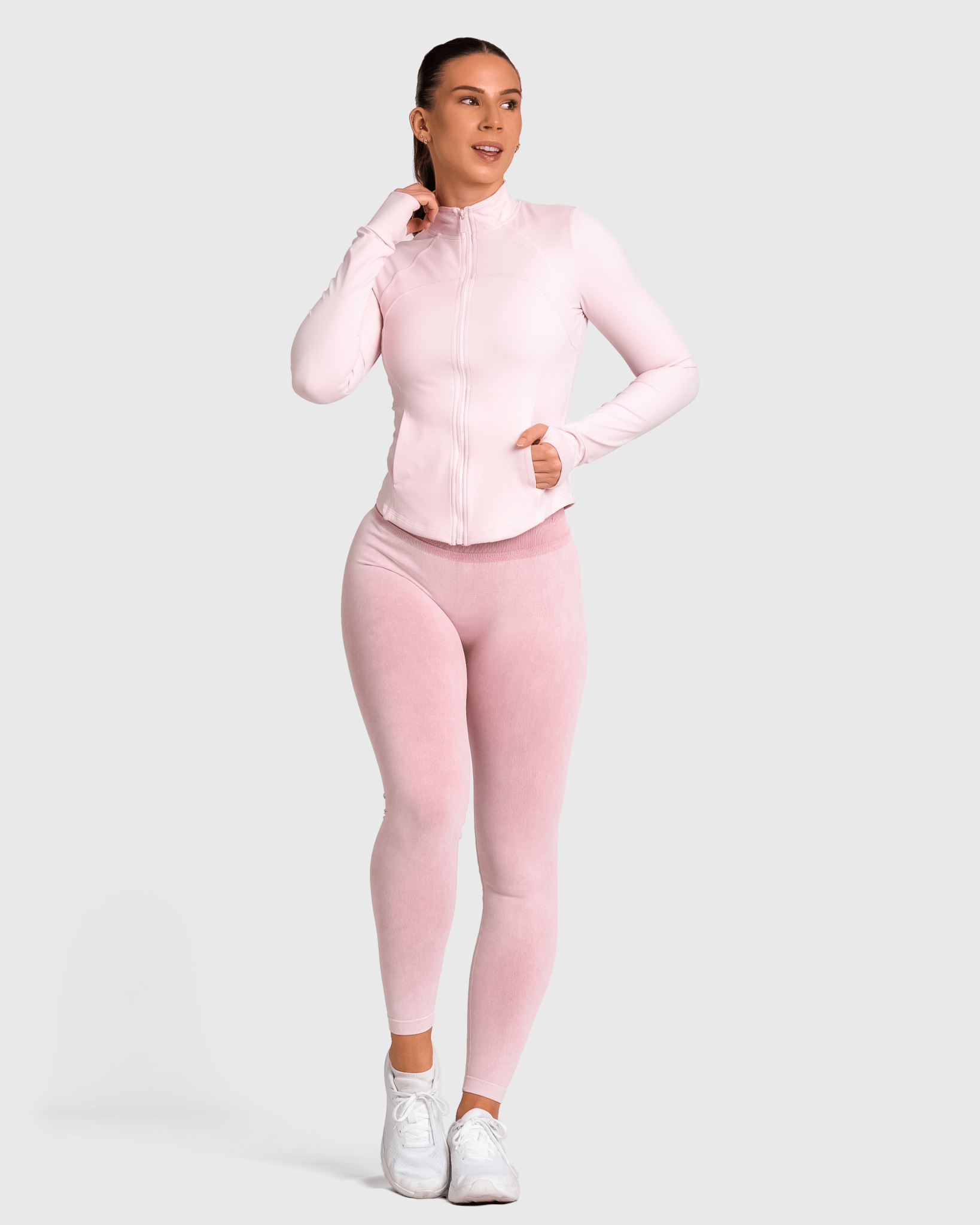 Pink Shape Jacket - Peach Tights - Jacket