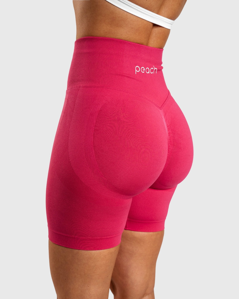 Pink Solid Shorts - Peach Tights - Shorts