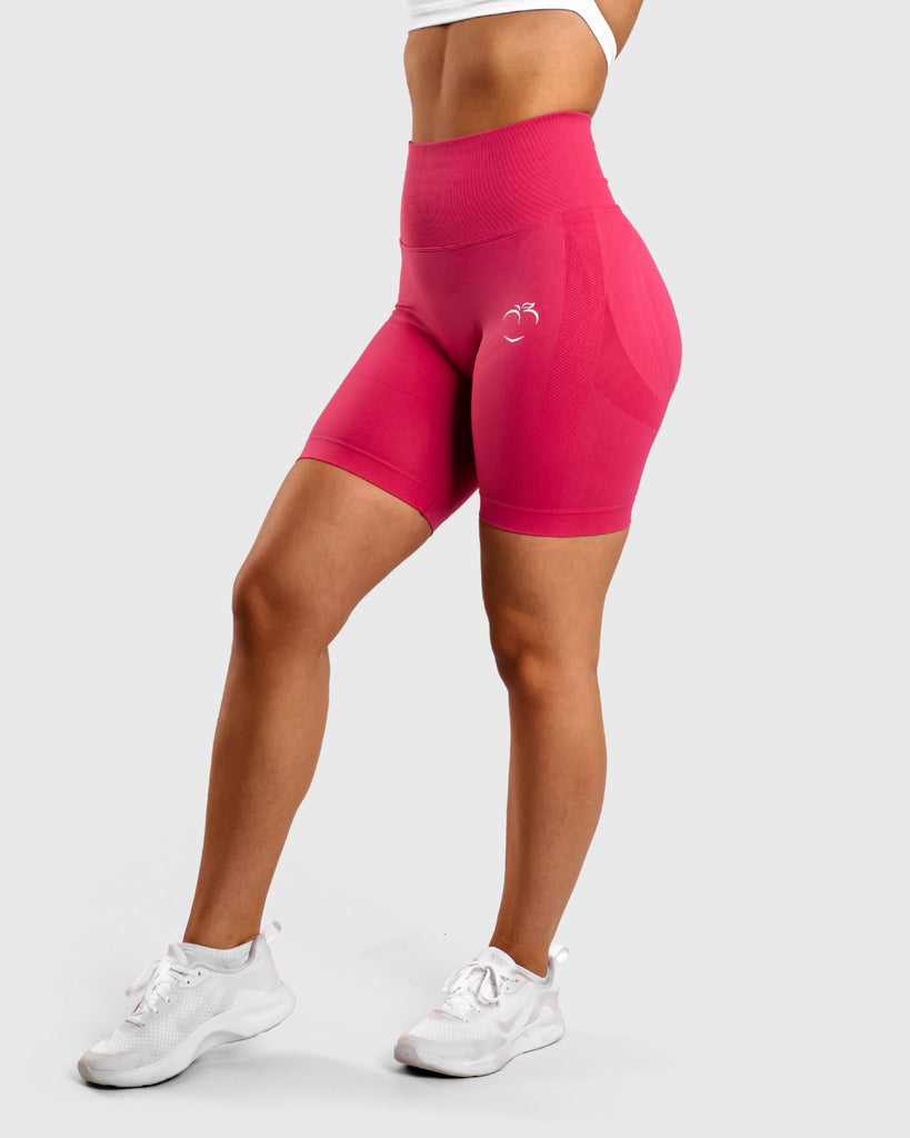 Pink Solid Shorts - Peach Tights - Shorts