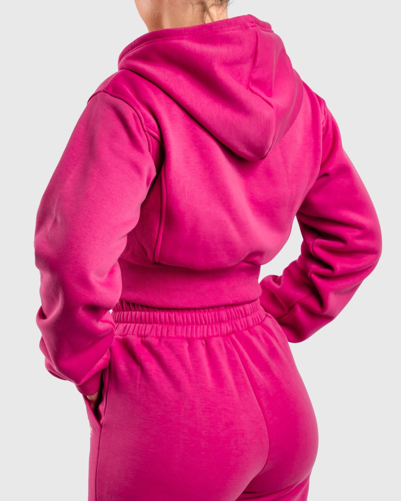 Pink Vibe Cropped Hoodie - Peach Tights - Hoodie