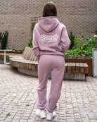 Plum Haze Hoodie - Peach Tights - Hoodie