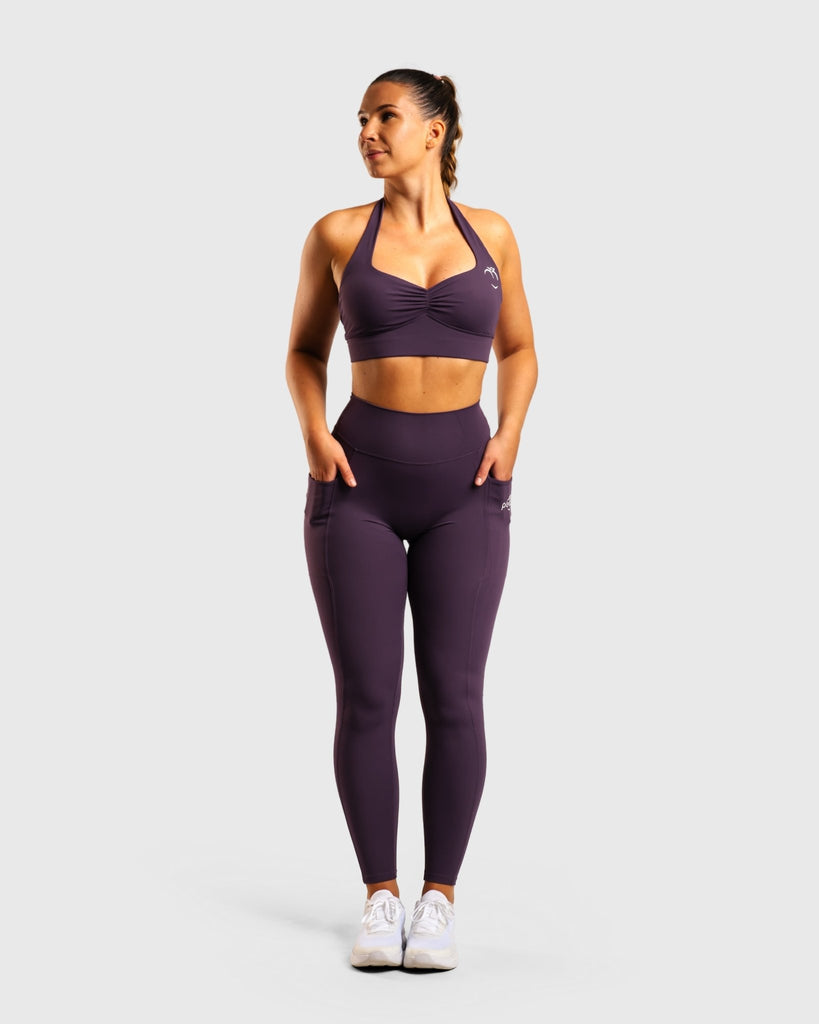 Purple Pulse Sports - bra - Peach Tights - Sports - Bra