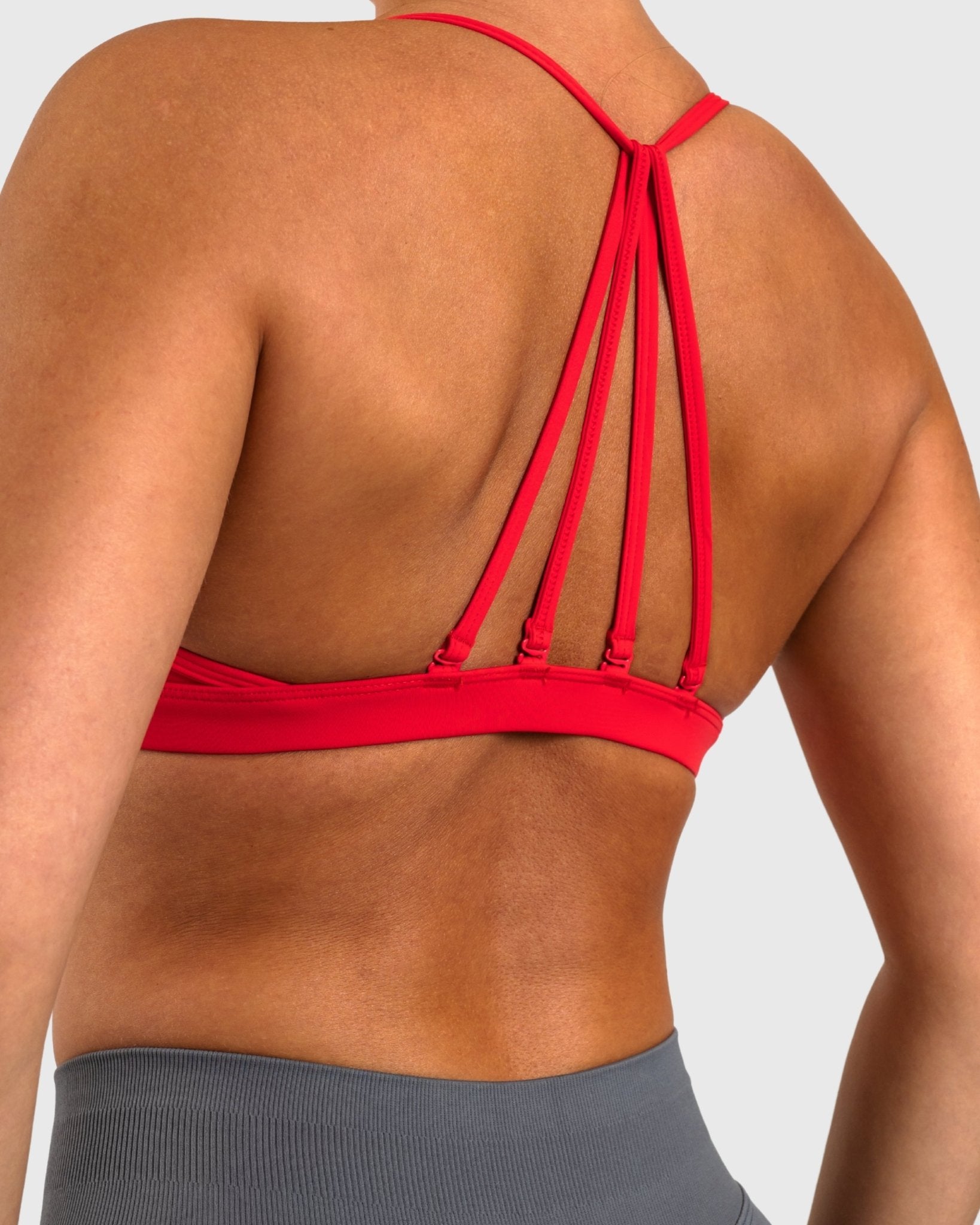 Red Athleisure Sports - bra - Peach Tights - Sports - Bra