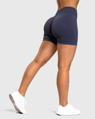 Steel Blue Impact Shorts - Peach Tights - Shorts
