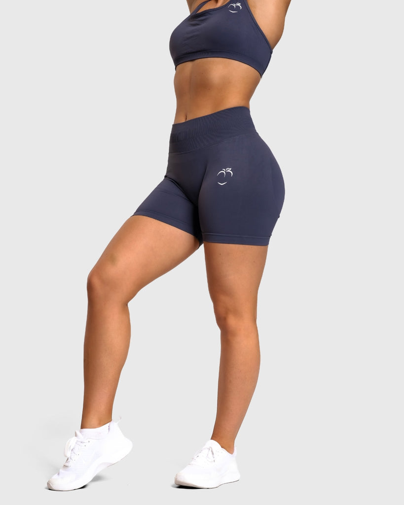 Steel Blue Impact Shorts - Peach Tights - Shorts