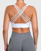 White Matrix Sports - Bra - Peach Tights - Sports - Bra