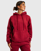 Wine Red Haze Hoodie - Peach Tights - Hoodie