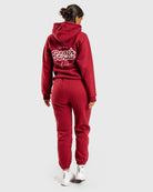 Wine Red Haze Hoodie - Peach Tights - Hoodie