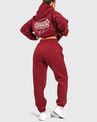 Wine Red Haze Sweatpants - Peach Tights - Sweatpants