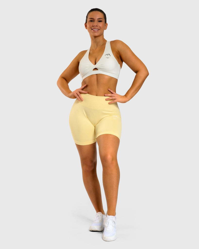 Yellow Motion Shorts - Peach Tights - Shorts