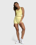 Yellow Velocity Shorts - Peach Tights - Shorts