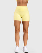 Yellow Velocity Shorts - Peach Tights - Shorts