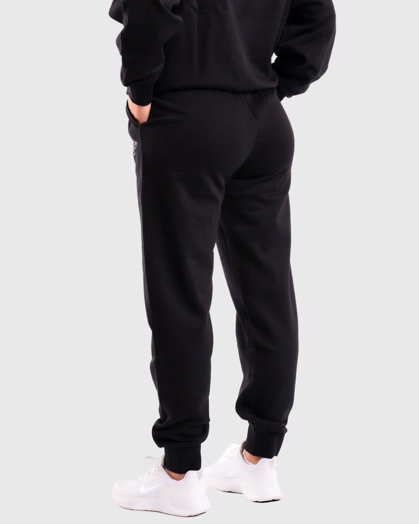 Black Basic Sweatpants - Peach Tights -