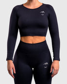 Black Lux Seamless Long Sleeve - Peach Tights - Long sleeve