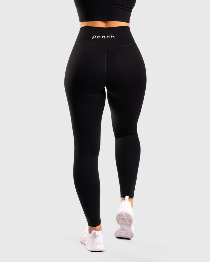 Black V-waist Pure-Fit - Peach Tights -