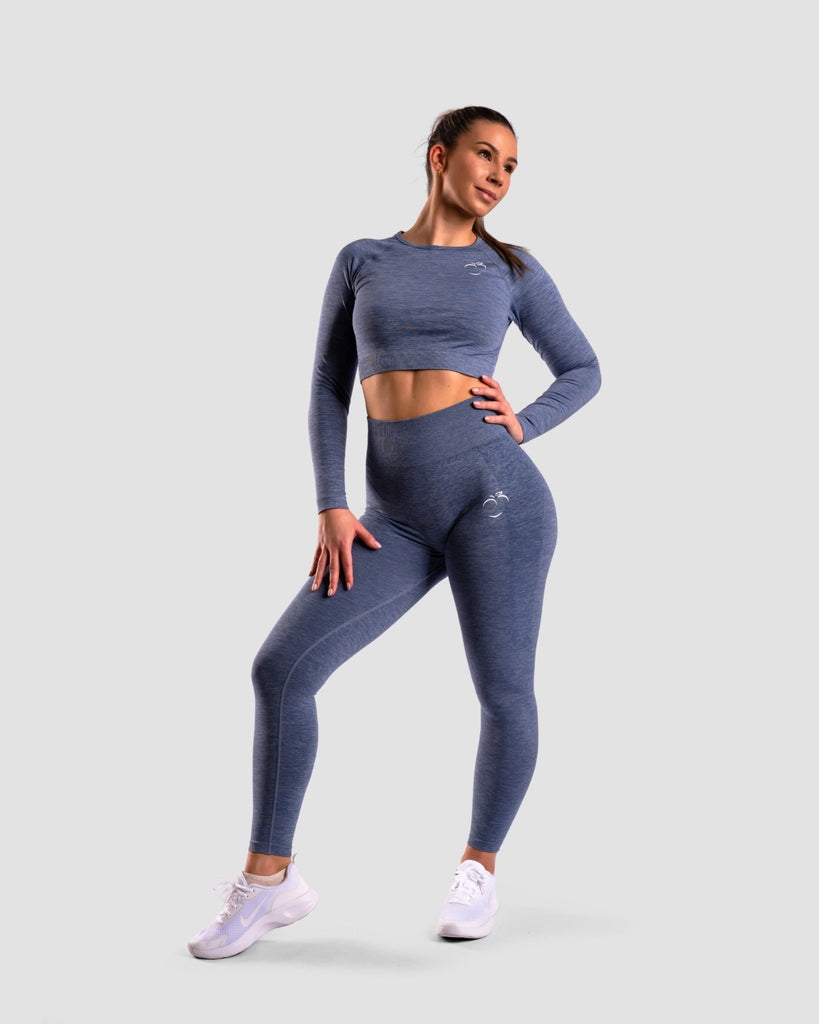Blue Deluxe Long Sleeve - Peach Tights -