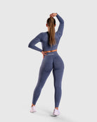 Blue Deluxe Mid Waist - Peach Tights -