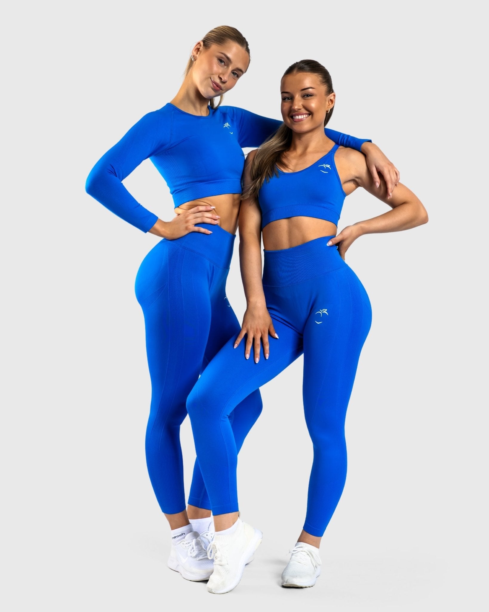 Blue Lux Seamless Long Sleeve - Peach Tights - Long sleeve
