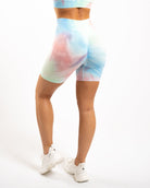 Blue Summer Shorts - Peach Tights -