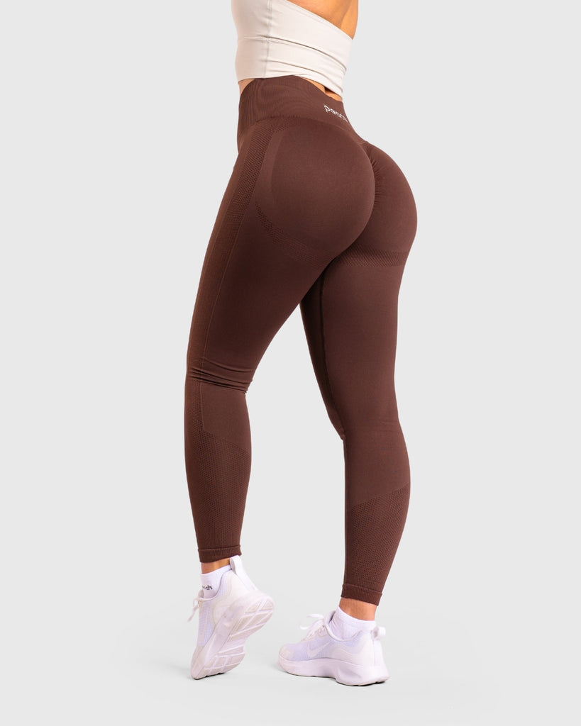 Brown Lux Seamless - Peach Tights - Tights