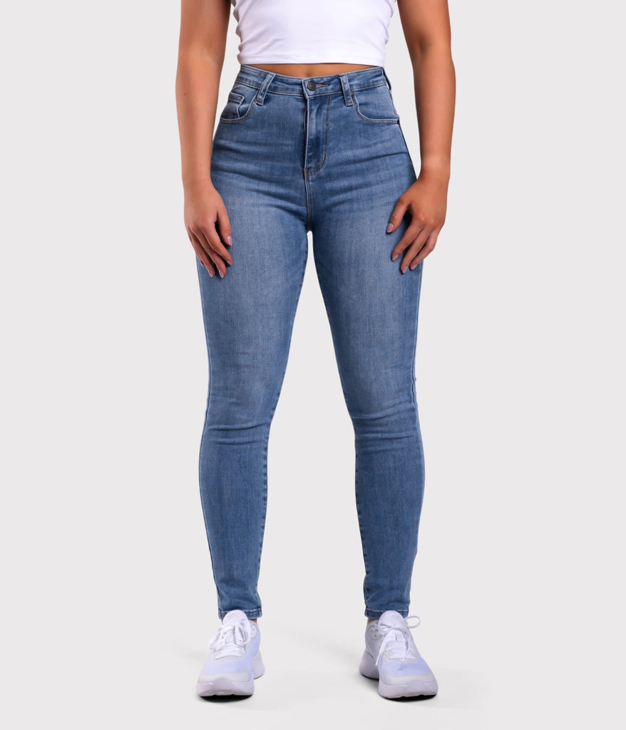 Sport Fashion (Navy Blue)Women Skinny Jeans High Waist Button Denim Pants  Push Up Trousers Bodycon Pencil Pants Winter Ladies Jeans Streetwear ACU @  Best Price Online