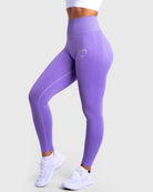 Floral Purple Lux Seamless - Peach Tights -