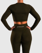 Green Deluxe Long Sleeve - Peach Tights -