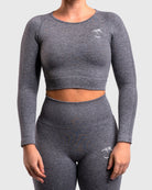 Grey Dusty Lux Seamless Long Sleeve - Peach Tights - Long sleeve