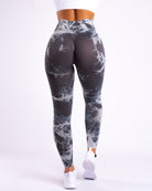 Grey Tie-dye V.2 Mid waist - Peach Tights -
