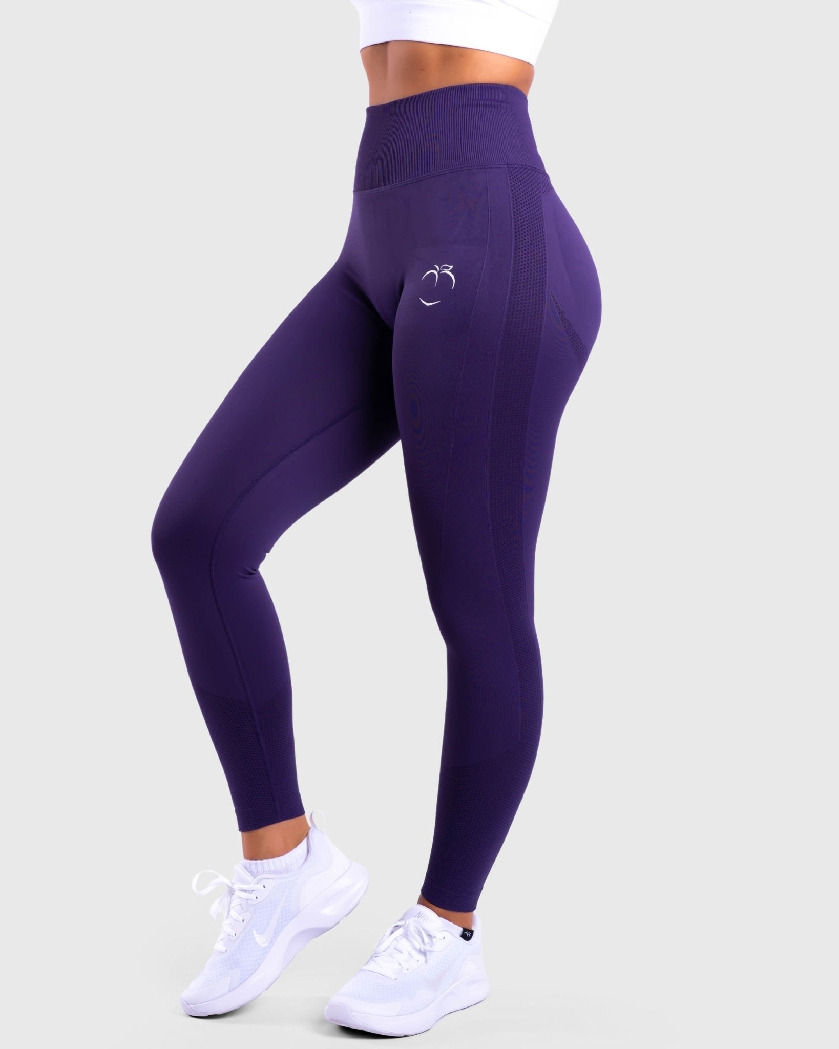 Indigo Purple Lux Seamless - Peach Tights -
