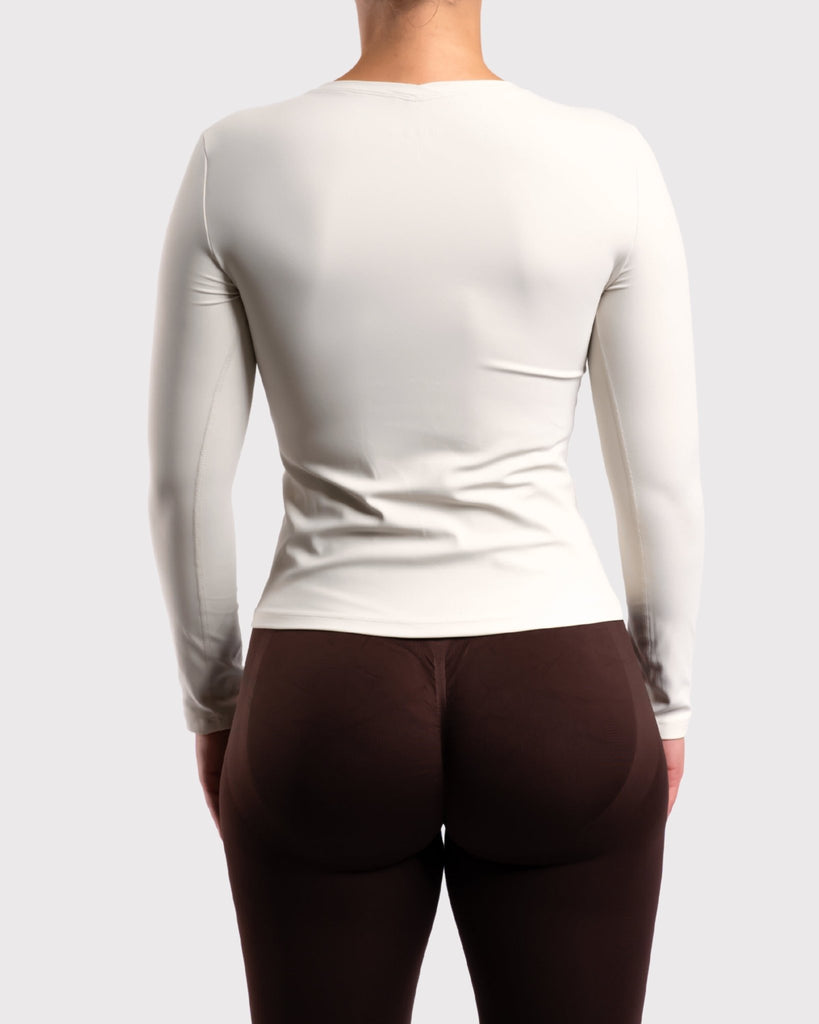 Ivory Classic Long Sleeve - Peach Tights -