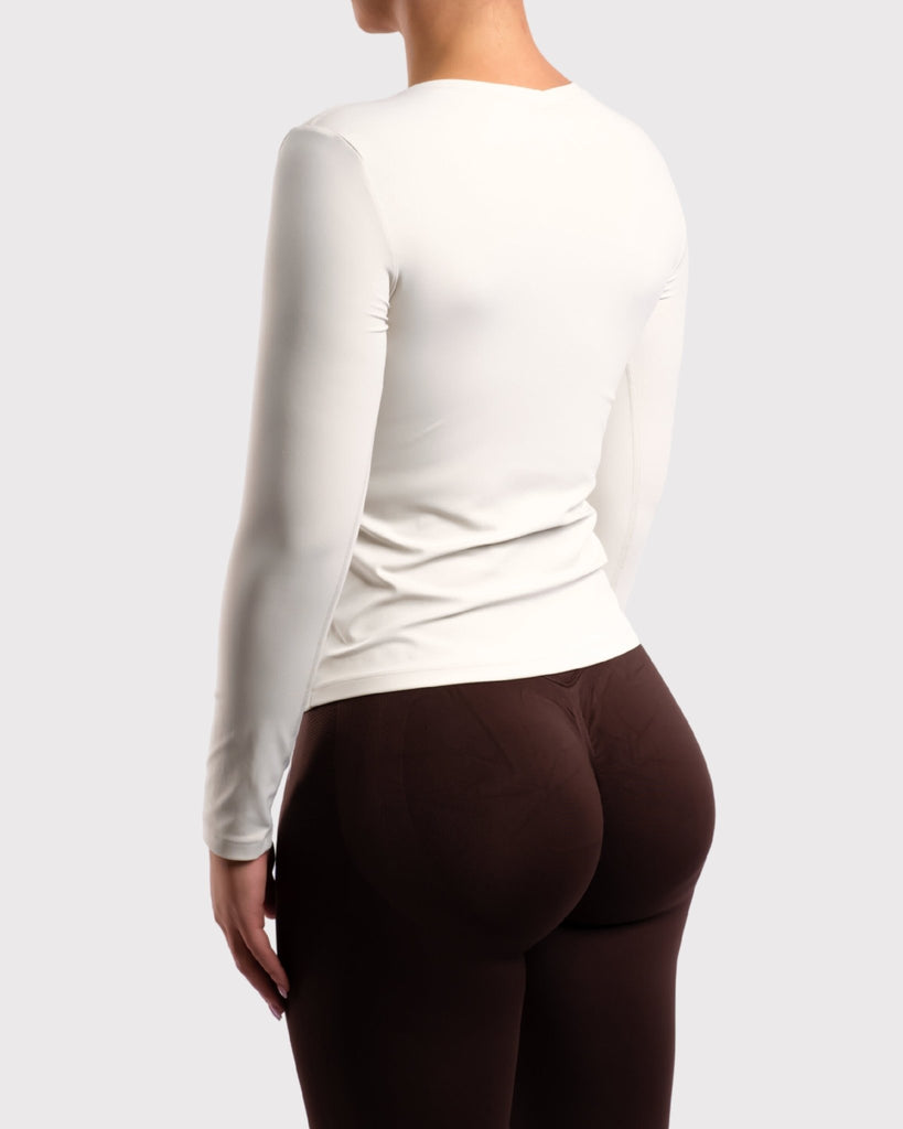 Ivory Classic Long Sleeve - Peach Tights -