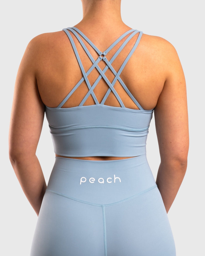Light Blue Pure-Fit Sports-bra – Peach Tights
