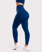 Navy Blue Classic Deluxe Mid Waist - Peach Tights -