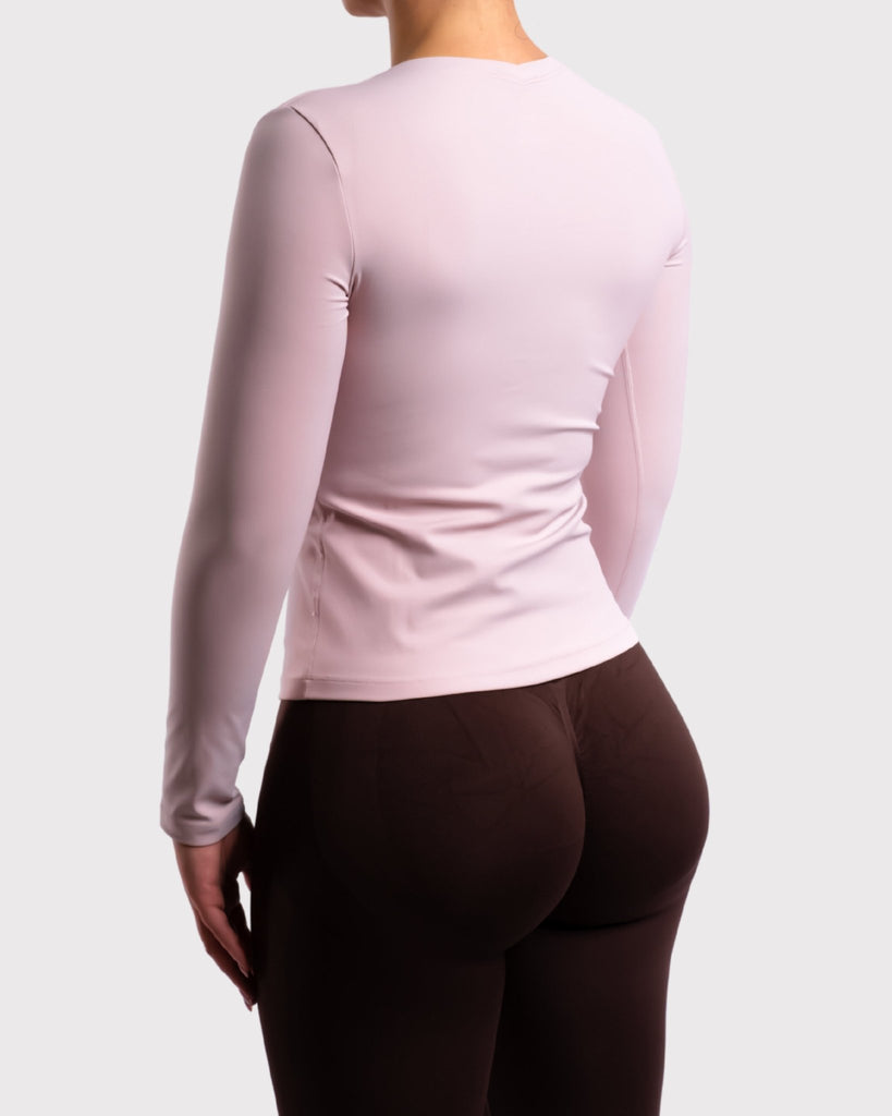 Pink Classic Long Sleeve - Peach Tights -