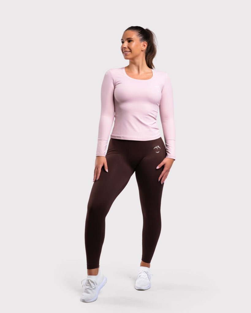 Pink Classic Long Sleeve - Peach Tights -