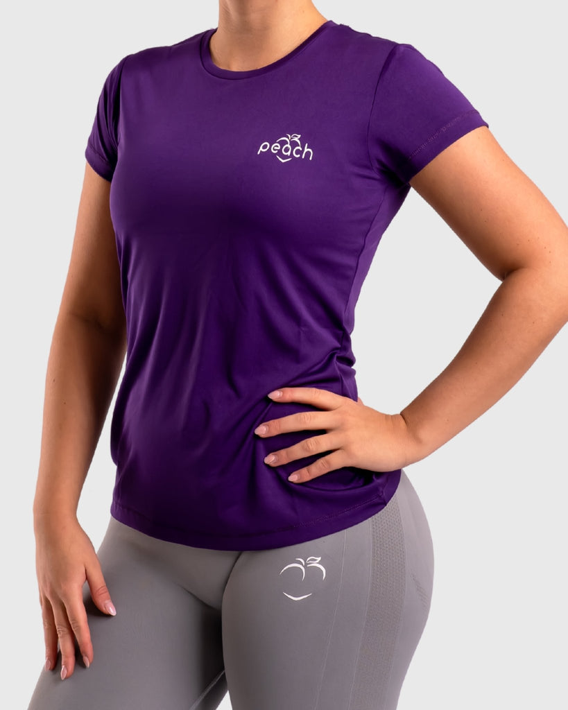 Purple Basic Training T-Shirt - Peach Tights -