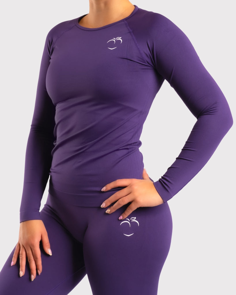 Purple Classic Deluxe Long Sleeve - Peach Tights -
