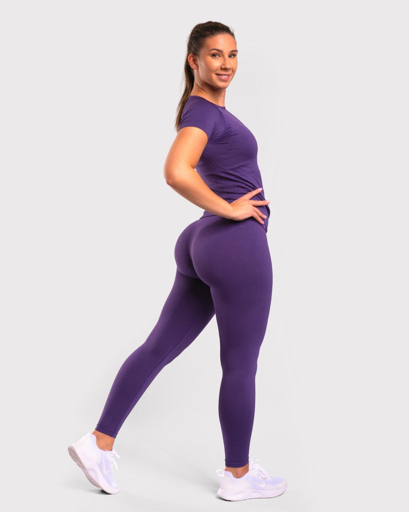 Purple Classic Deluxe T-shirt - Peach Tights -
