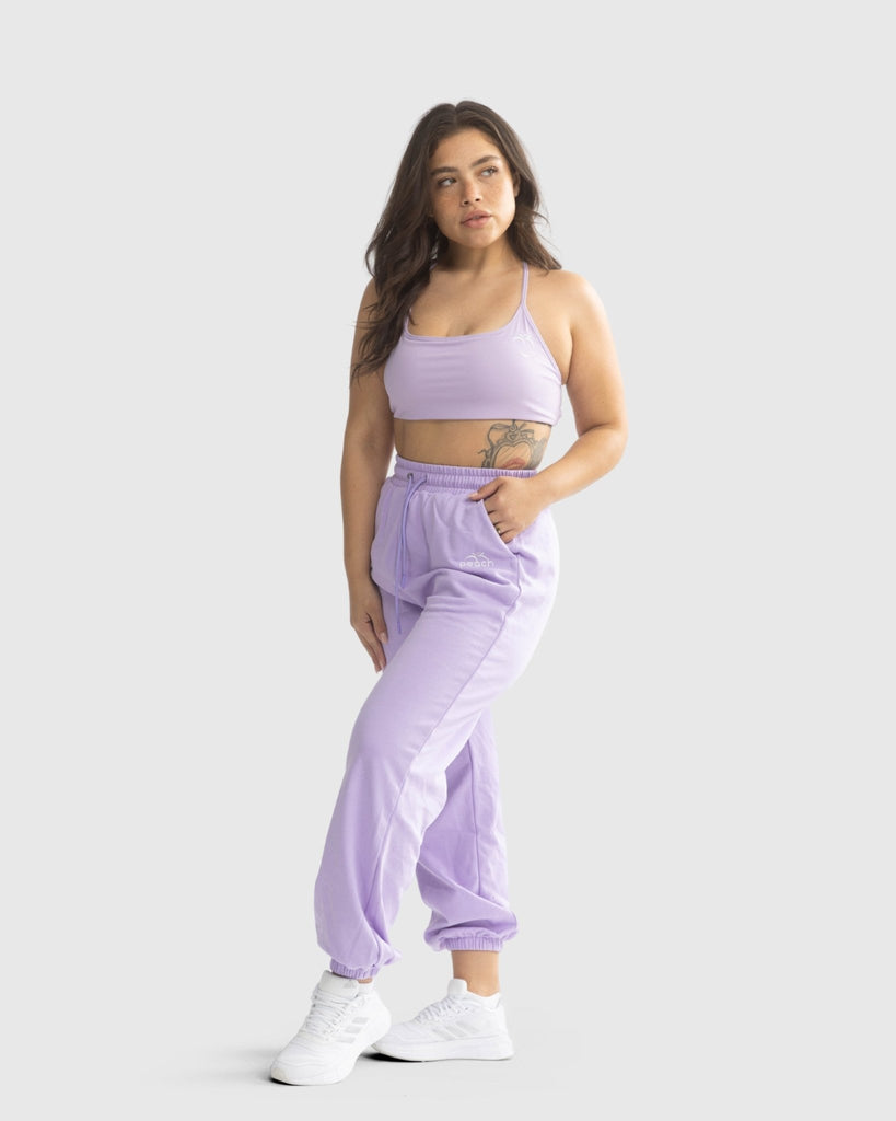 Purple Energize Sweatpants - Peach Tights -