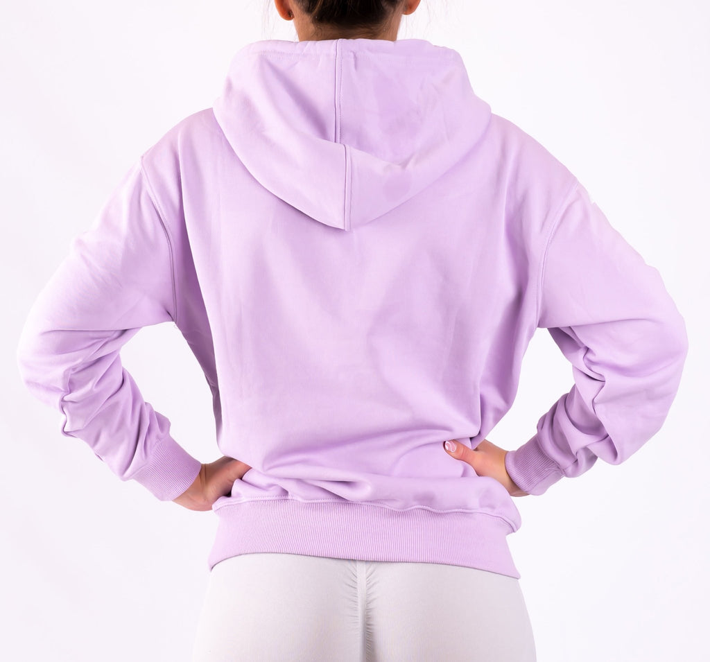 Soft Purple Relaxed Peach hoodie - Peach Tights -